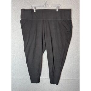 LIVI Lane Bryant Leggings Womens 30/32 Signature Stretch Black Cropped‎